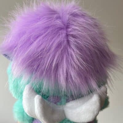 Furry Bibble Plushies, Purple Hair Kawaii Chubby Elf Plush Doll, Super Soft Hit Animated M - Image 5