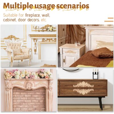 Wood Appliques Onlays Decorative Wood Applique DIY Wood Appliques and Onlays for Furniture - Image 6