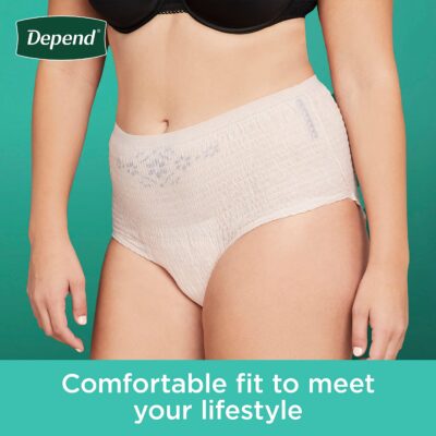 Depend Fresh Protection Adult Incontinence & Postpartum Bladder Leak Underwear for Women, - Image 4