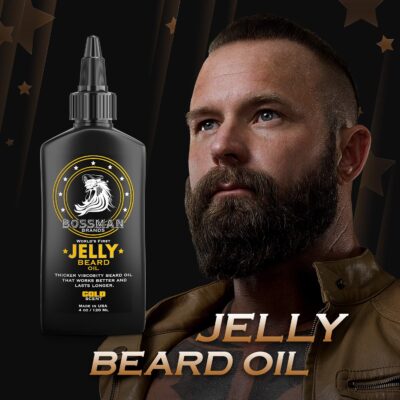 Bossman Beard Oil Jelly (4oz) - Beard Growth Softener, Moisturizer Lotion Gel with Natural - Image 3