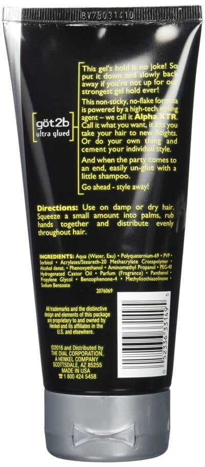 Got2b Ultra Glued Invincible Styling Hair Gel, 6 Ounces (Pack of 2) - Image 2