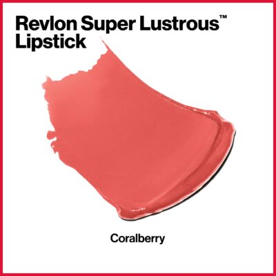 Revlon Super Lustrous Lipstick with Vitamin E and Avocado Oil, Cream Lipstick in Coral, 67 - Image 5