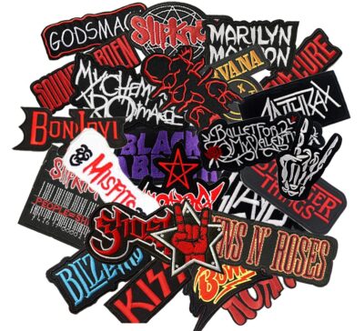 NINENINE 25Pcs Mixed Patches Lot Band Rock Patches Iron On Stripes for Clothing Embroidery - Image 2
