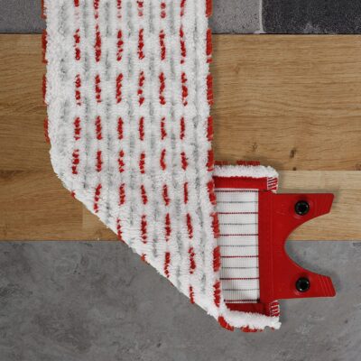 Vileda UltraMax Flat Mop Refill, 1 Count (Pack of 1), White/Red - Image 8