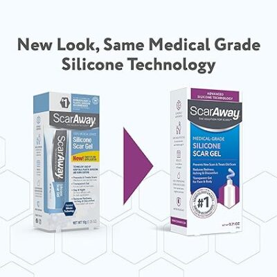 ScarAway Silicone Scar Gel, Helps Improve Size, Color & Texture of Hypertrophic & Keloid Scars from Injury, Burns & Surgery, Water Resistant, 20g (0.7 Oz) - Image 2