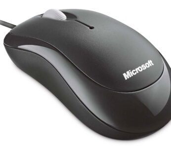 Microsoft Basic Optical Mouse for Business – Black. Comfortable, Wired, USB mouse for PC/L