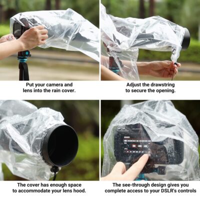 DSLR Camera Rain Cover JJC Rain Coat Sleeve Protector for Canon Nikon Fujifilm Sony Olympu - Image 5