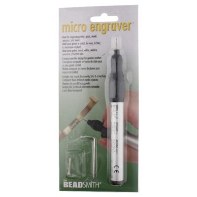 The Beadsmith Micro Engraver, 6.25", Battery Operated (2xAAA), 2 Round Diamond-Tip Bits an - Image 6