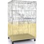 Adjustable Bird Cage Net Cover Birdcage Seed Feather Catcher Soft Skirt Guard Birdcage Nyl