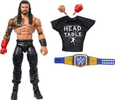 Mattel WWE Roman Reigns Top Picks Elite Collection Action Figure, Articulation & Life-Like