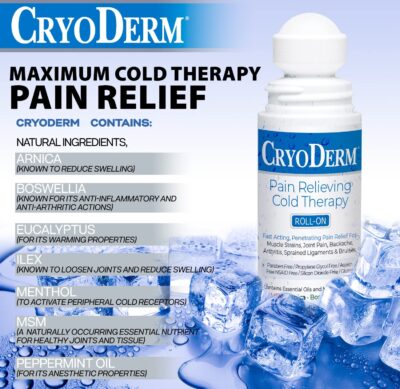 CryoDerm Cold Therapy 3 oz Roll On (2 Pack) - Image 5