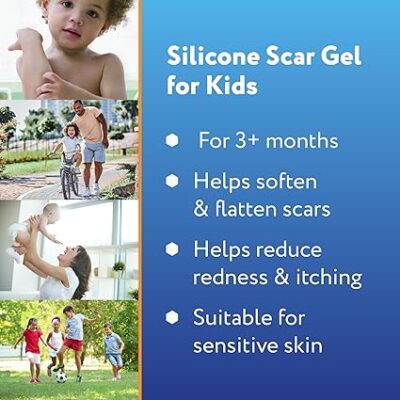 ScarAway Kids Silicone Scar Gel, 100% Medical-Grade, Helps Improve Size, Color & Texture of Hypertrophic & Keloid Scars on Face & Body from Injury, Burns & Surgery, Water Resistant, Clear, 6g - Image 2