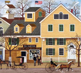 Buffalo Games – Charles Wysocki – The Bookstore – 300 Large Piece Jigsaw Puzzle