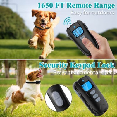 Asrcs Dog Training Collar with Remote, Waterproof Dog Collar with Beep Vibration Shock, Ad - Image 6