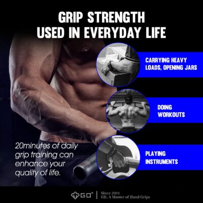 GD IRON GRIP 70(P) Adjustable Hand Grip Strengthener, 44~154lbs Grip Strength Trainer Prem - Image 3