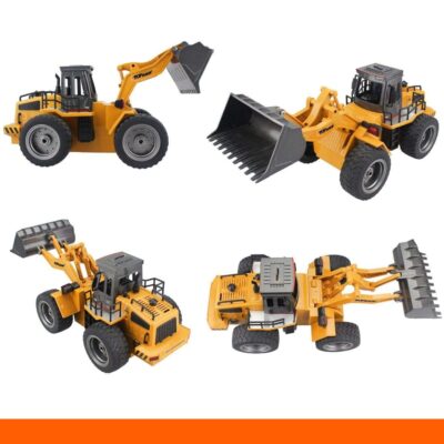 Top Race 6 Channel Full Functional Front Loader RC Remote Control Construction Toy Tractor - Image 7