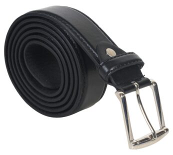 BIG & TALL – Men’s Leather Belt, size 58 – 60 inch waist Black