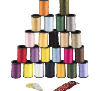 Singer 264 Polyester Thread, Assorted Colors, 24 Spools