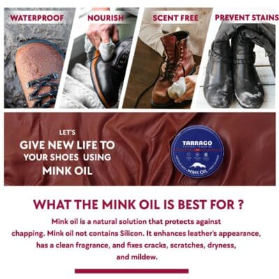 Tarrago Mink Oil for Leather Boots - Conditioner and Cleaner- Waterproof, Soften, Conditio - Image 5