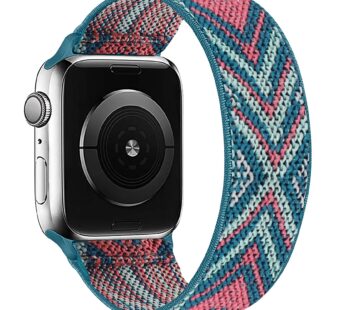 OHCBOOGIE Elastic Nylon Solo Loop Strap Compatible with Apple Watch Bands 38mm 40mm,Stretc