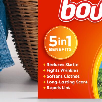 Bounce Dryer Sheets Laundry Fabric Softener, Outdoor Fresh, 240 Count - Image 2