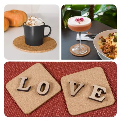 uxcell Cork Coasters Wooden Trivet Drinks Mats, Round 6 Inch Diameter, 0.15 Inch Thick for - Image 6