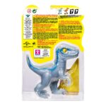Heroes of Goo Jit Zu Jurassic World - Chomp Attack Stretch Blue Velociraptor Action Figure - Image 7