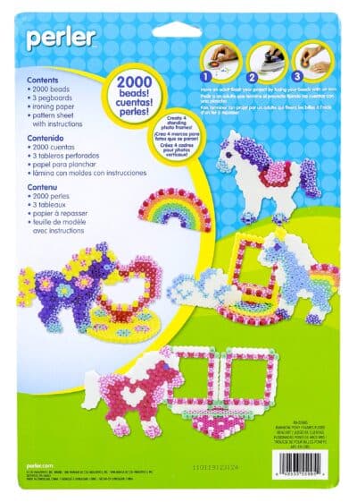 Perler Beads Rainbow Pony Fused Bead Kit Beads for Girls, 2000 pcs - Image 3