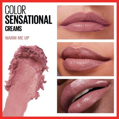 Maybelline Color Sensational Lipstick, Lip Makeup, Cream Finish, Hydrating Lipstick, Warm - Image 3