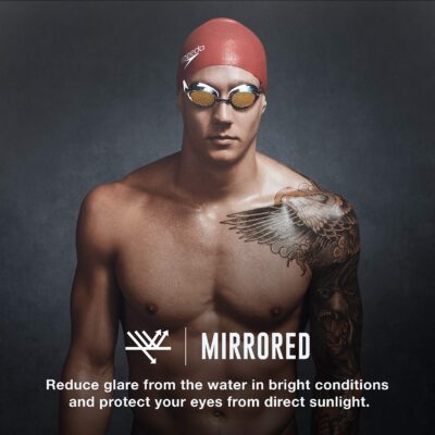 Speedo Unisex-Adult Swim Goggles Mirrored Vanquisher 2.0 - Image 3