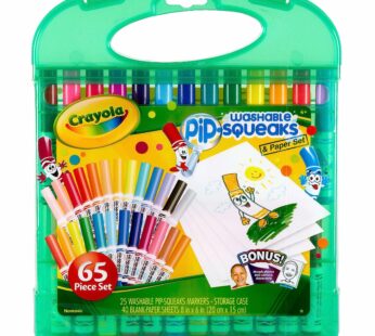 Crayola Pip Squeaks Marker Set (65ct), Washable Markers for Kids, Kids Art Supplies, Trave