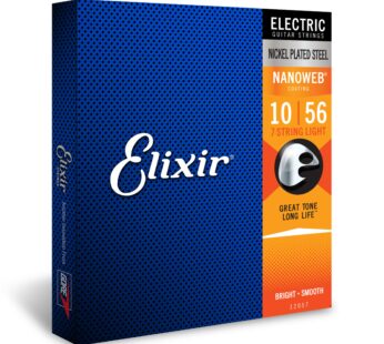 Elixir Strings, Electric Guitar Strings, Nickel Plated Steel with NANOWEB Coating, Longest