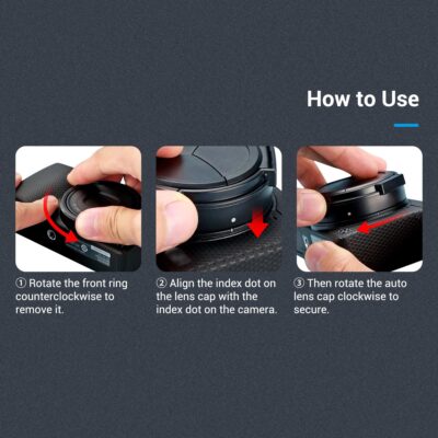 JJC Auto Open and Close Lens Cap Cover for Ricoh GR IIIx GR IIIx HDF GR3x GR3x HDF Digital - Image 6