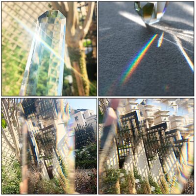 5" Large Crystal Sun Catcher Prisms, Hanging Suncatchers with Glass Prism, Rainbow Maker L - Image 8
