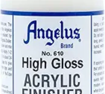 Angelus Brand Acrylic Leather Paint High Gloss Finisher No. 610 – 4oz, Packaging may vary