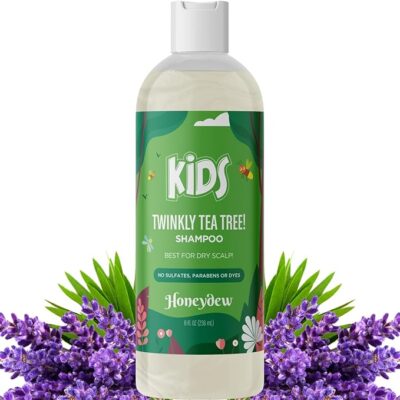 HONEYDEW Shampoo for Dry or Itchy Scalps, Tea Tree Oil and Rosemary, Sulfate and Paraben Free, Cleansing and Soothing for Kids, 8 oz - Image 4