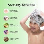 HONEYDEW Shampoo for Dry or Itchy Scalps, Tea Tree Oil and Rosemary, Sulfate and Paraben Free, Cleansing and Soothing for Kids, 8 oz - Image 2