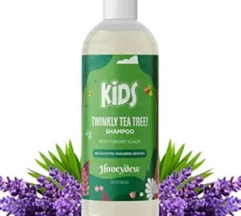 HONEYDEW Shampoo for Dry or Itchy Scalps, Tea Tree Oil and Rosemary, Sulfate and Paraben Free, Cleansing and Soothing for Kids, 8 oz