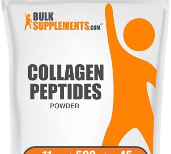 BulkSupplements.com Collagen Peptides Powder – Collagen Supplement, Bovine Collagen Powder – Powdered Collagen, Hydrolyzed & Gluten Free, 11g per Serving, 500g (1.1 lbs) (Pack of 1)