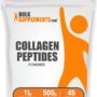 BulkSupplements.com Collagen Peptides Powder - Collagen Supplement, Bovine Collagen Powder - Powdered Collagen, Hydrolyzed & Gluten Free, 11g per Serving, 500g (1.1 lbs) (Pack of 1)