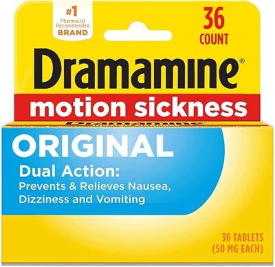 Dramamine Original, Motion Sickness Relief, 36 Count