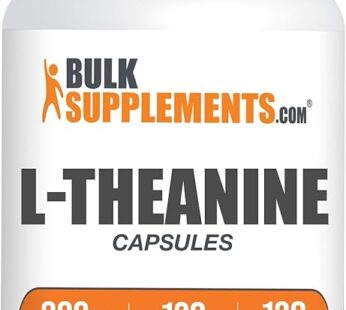 L-Theanine Capsules – L-Theanine 200mg, L-Theanine Supplement – Amino Amino Supplement, Gluten Free – 1 Capsule per Serving, 120 Capsules (Pack of 1)