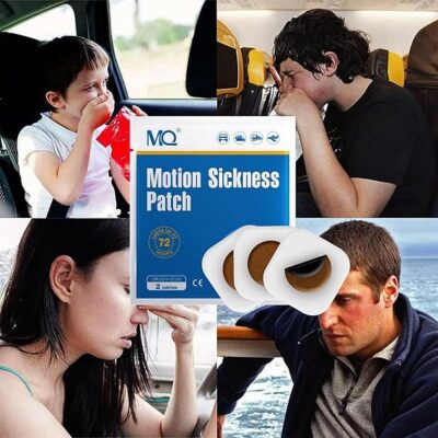 MQ 14ct Motion Sickness Patches Non Drowsy - Sea Sickness Patches for Cruise Travel Essentials, Waterproof Patch Behind Ear for Car Airplane Altitude Sickness, Long Last 72H - Image 3