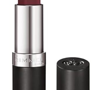 Rimmel Lasting Finish Lipstick – Up to 8 Hours of Intense Lip Color with Color Protect Technology and Exclusive Black Diamond Complex – 124 Bordeaux, .14oz