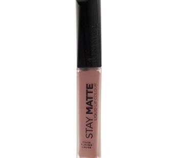 Rimmel London Stay Matte Liquid Lip Color with Full Coverage Kiss-Proof Waterproof Matte Lipstick Formula that Lasts 12 Hours – 110 Blush, .21oz