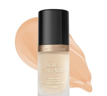 Too Faced Born This Way Natural Finish Longwear Liquid Foundation, 1.01 fl. oz., Pearl