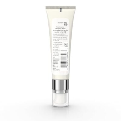 Neutrogena Retinol Treatment and Tinted Facial Moisturizer, Healthy Skin Anti-Aging Perfector with Broad Spectrum SPF 20 Sunscreen with Titanium Dioxide, 40 Neutral to Tan, 1 fl. oz - Image 9