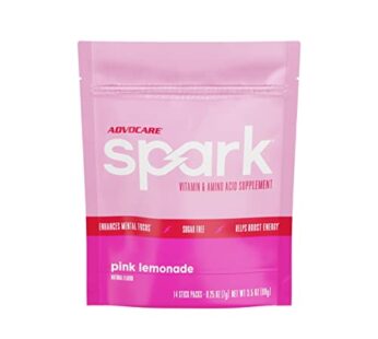AdvoCare Spark Vitamin & Amino Acid Supplement – Focus and Energy Drink Mix – Pink Lemonade – 14 Pack
