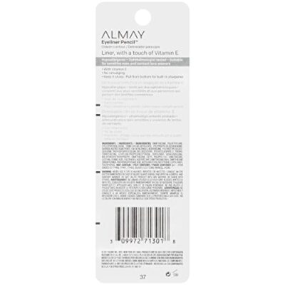 Almay Eyeliner Pencil, Hypoallergenic, Cruelty Free, Oil Free, unscented, Ophthalmologist Tested, Long Wearing and Water Resistant, with Built in Sharpener, 209 Black Raisin, 0.01 oz - Image 10