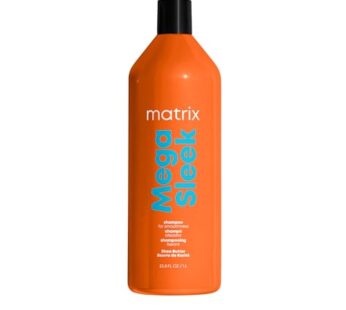 Matrix Mega Sleek Frizz-Control Shampoo with Shea Butter for Dry, Damaged Hair – 33.8 fl oz